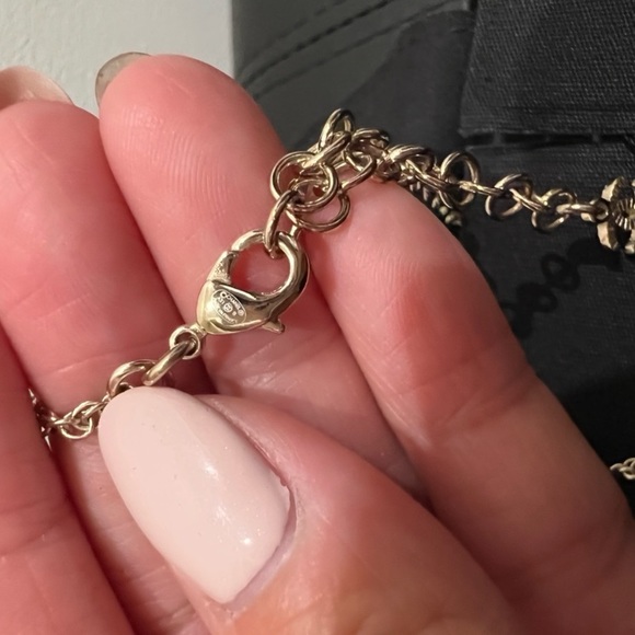 Chanel CC Pearl and pink crystal drop necklace - Picture 9 of 12